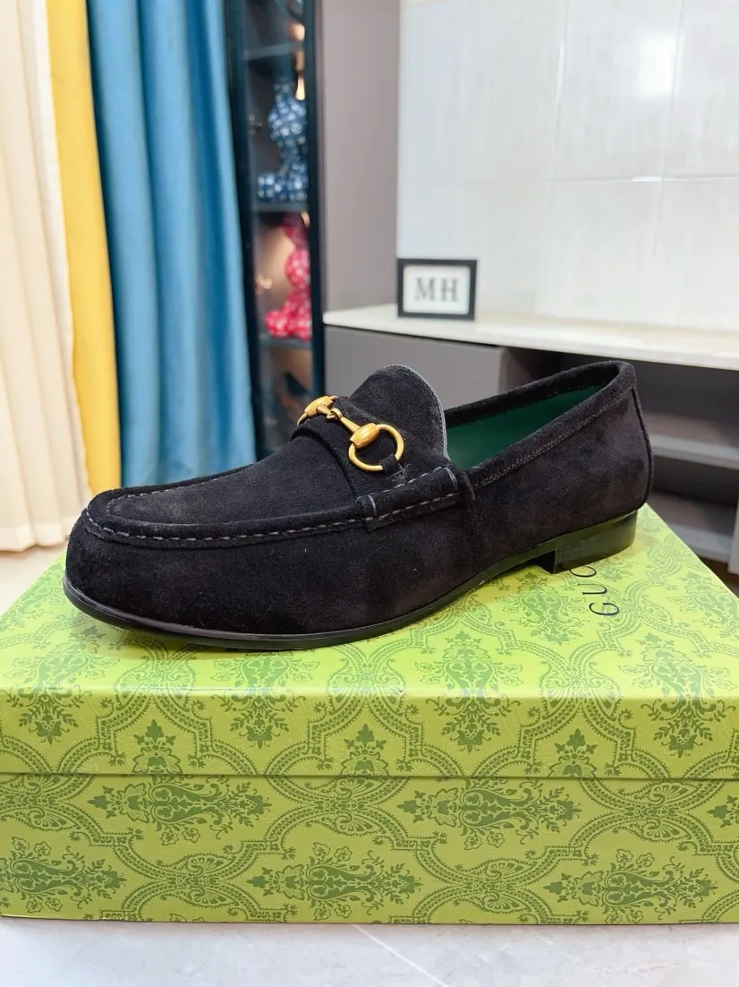 Men's Men's Shoes💰560🌹🌹[GUCCI] Gucci leather shoes are the most popular classic. Synchronized with the official website, the upper is made of Italian first-layer cowhide ➕cowhide lining, with unique brand and unique craftsmanship. Highlighting the hot style of the new year. Stop hesitating, stop wandering, get it now. Number: 38--44